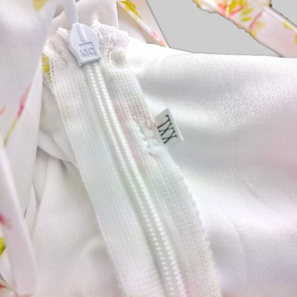 A-line Floral Print Milkmaid Flowy Dress - Picture 4 of 4